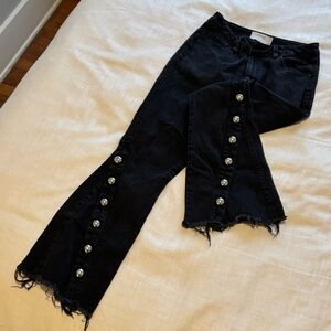 Rachel Roy Studded Kick Flare Jeans